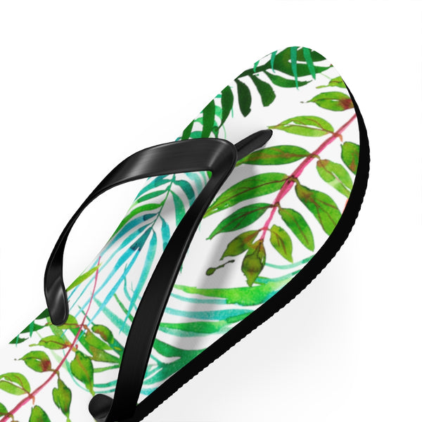 Tropical Leaves Flip Flops