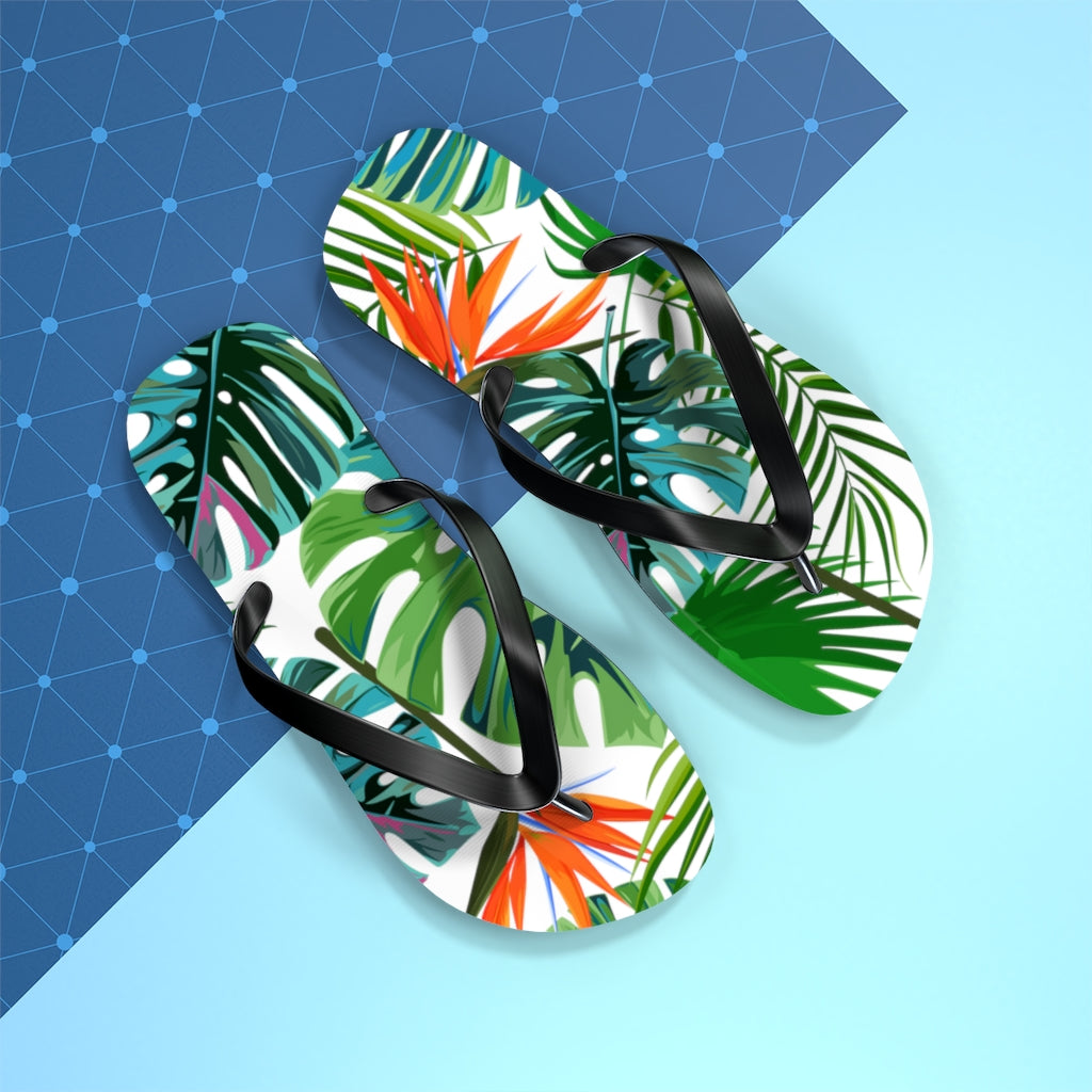 Birds of Paradise Flip Flops