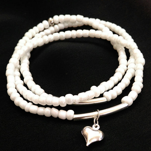 Stretchy Bracelet Set // Glass Seed Beaded Bracelet