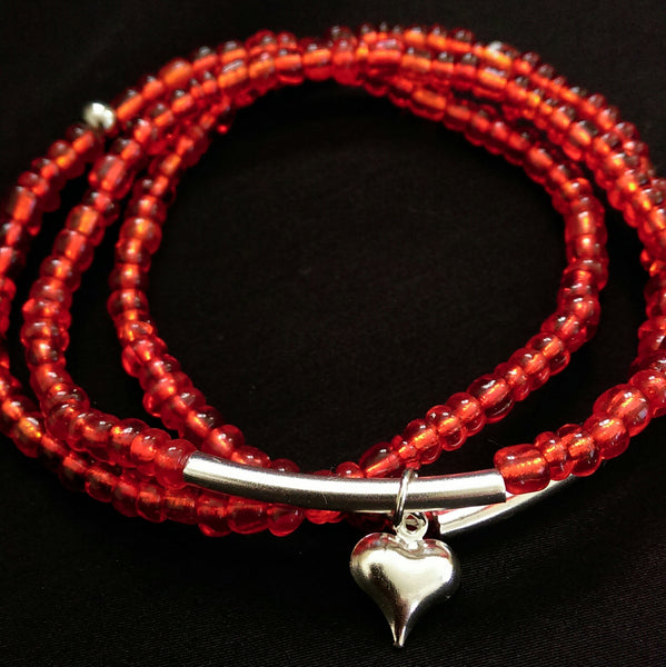 Stretchy Bracelet Set // Glass Seed Beaded Bracelet