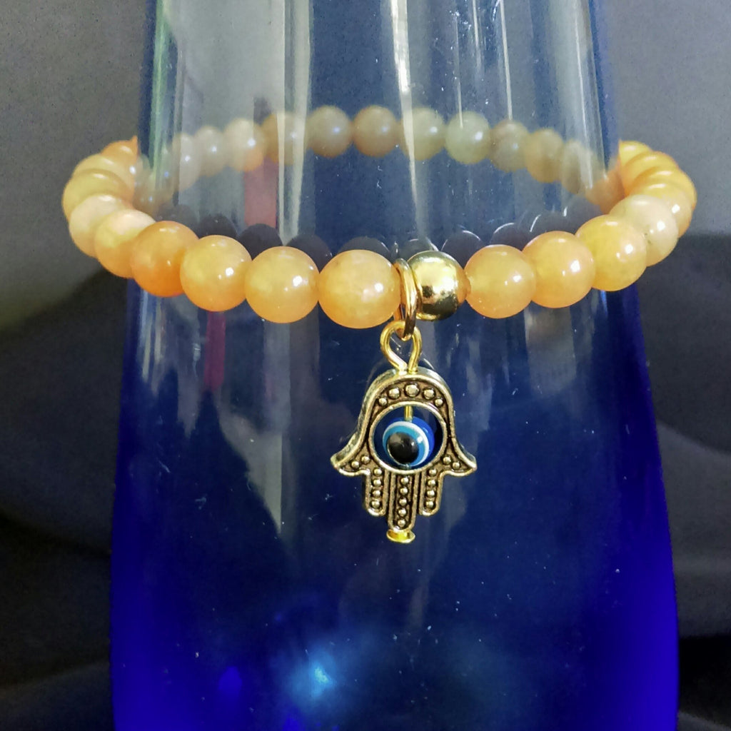 Red Aventurine Stretch Bracelet // Gemstone Bracelet