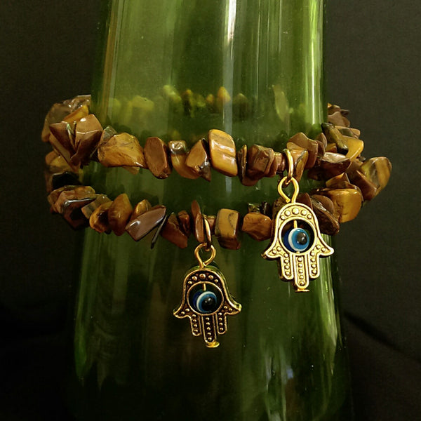 Tiger's Eye Stretch Bracelet // Gemstone Bracelet