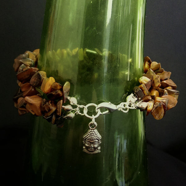 Tiger's Eye Multi-Strand Bracelet // Gemstone Bracelet