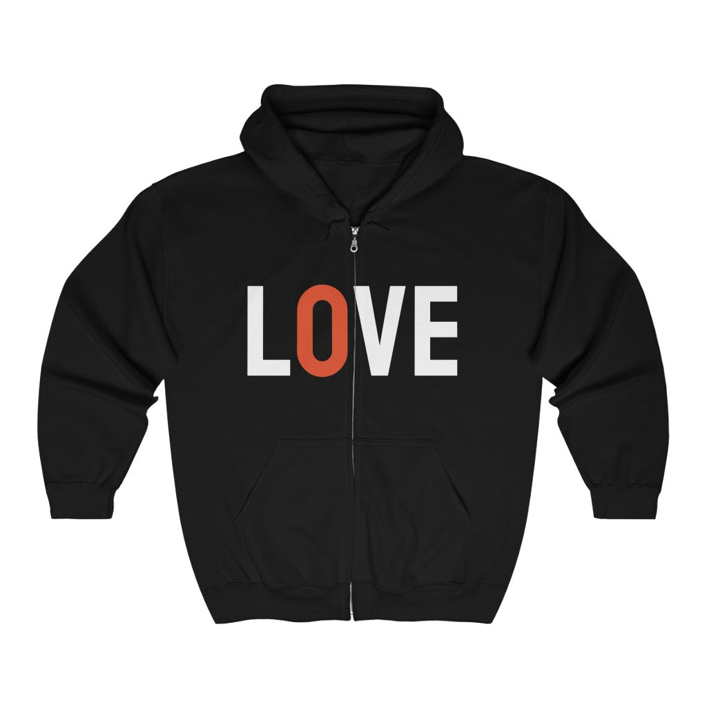Love (with Phoenix Wings) Zip Hoodie
