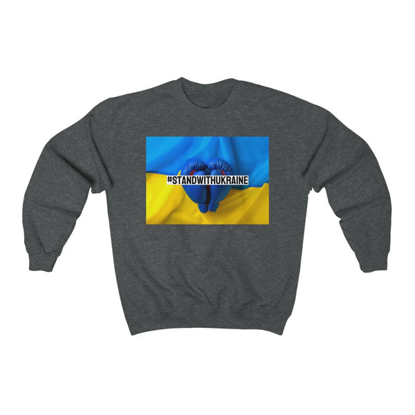 I #STANDWITHUKRAINE // Unisex Heavy Blend Crewneck Sweatshirt