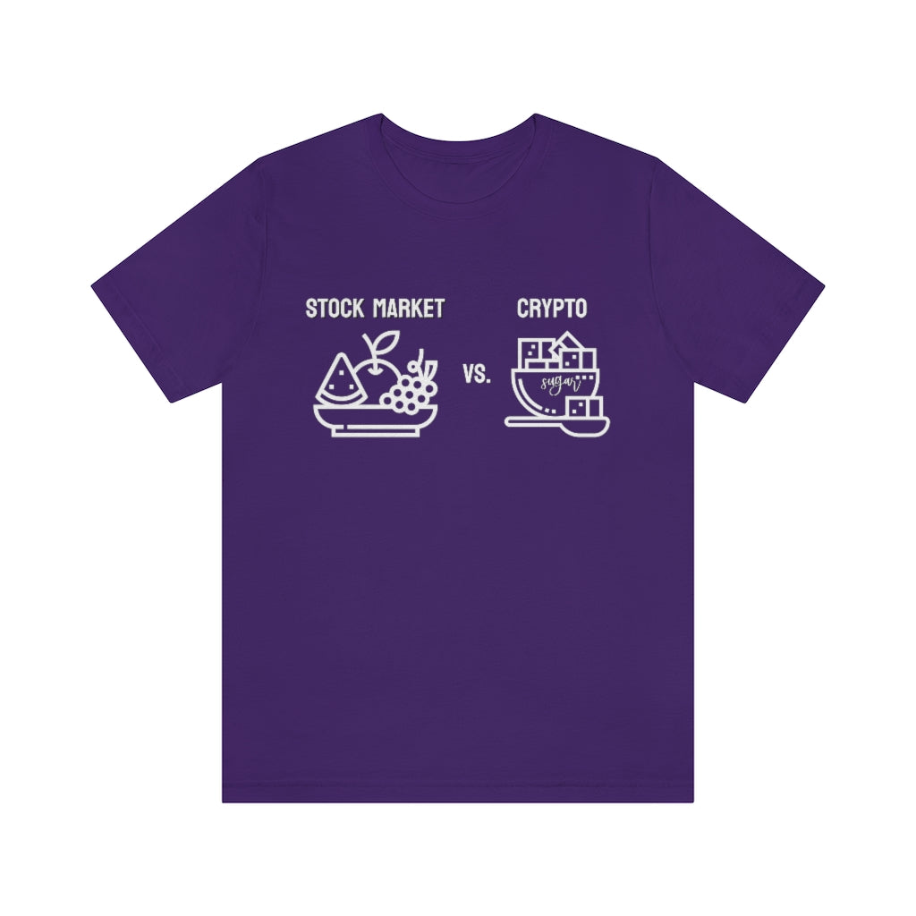 Stock Market vs. Crypto Tee