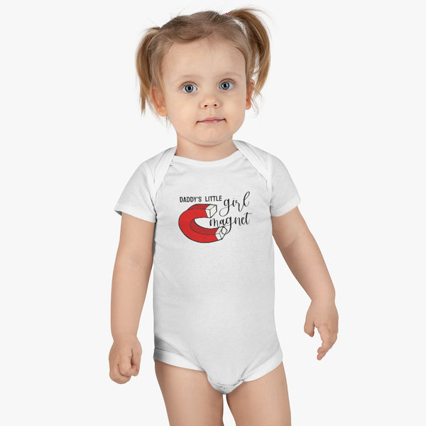 Daddy's Little Girl Magnet // Organic Baby Bodysuit