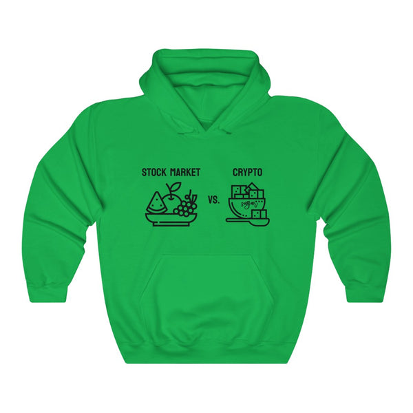 Stock Market vs. Crypto Hoodie