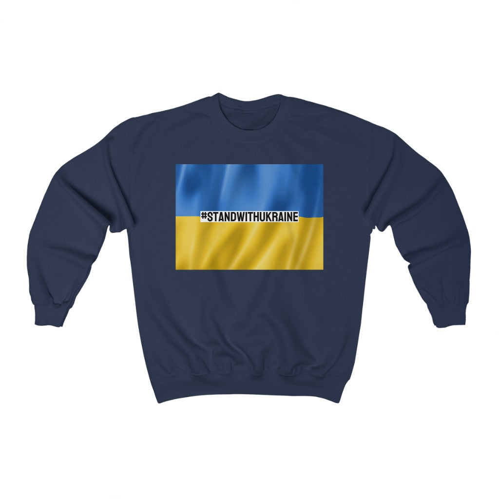 I #STANDWITHUKRAINE // Unisex Heavy Blend Crewneck Sweatshirt