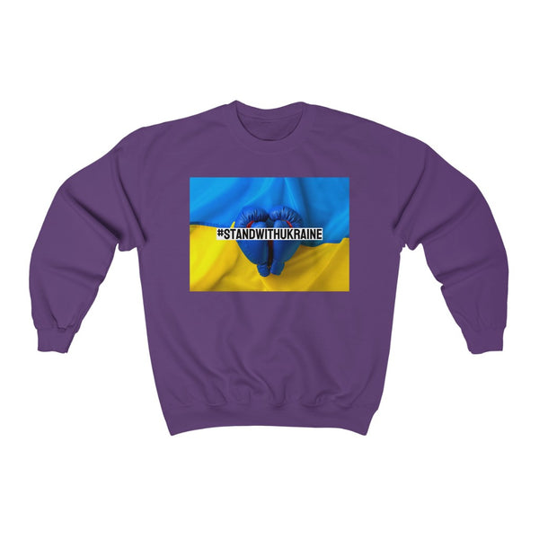 I #STANDWITHUKRAINE // Unisex Heavy Blend Crewneck Sweatshirt