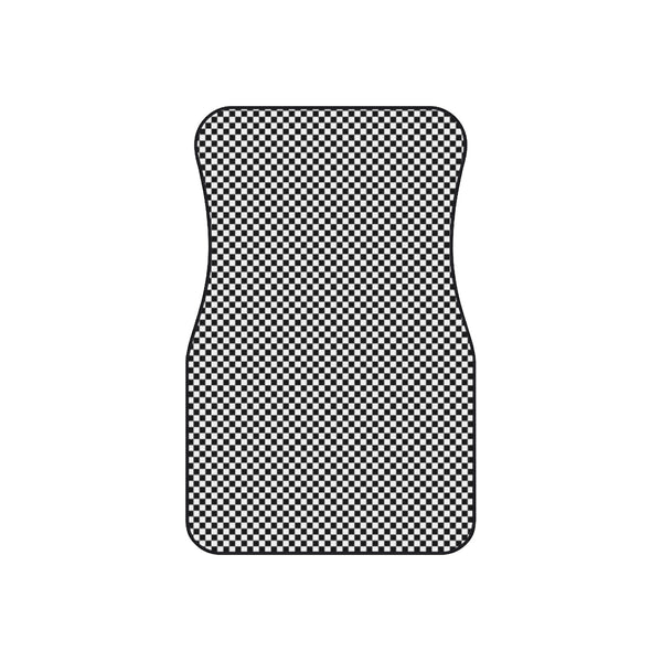 Checkered Car Mats (Set of 4)