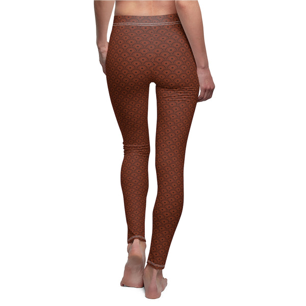 Semi-Circles Copperfield (Red/Brown) Leggings