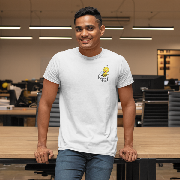 Bee Happy Tee (pocket)