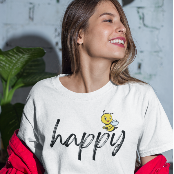 Bee Happy Tee (small bee)