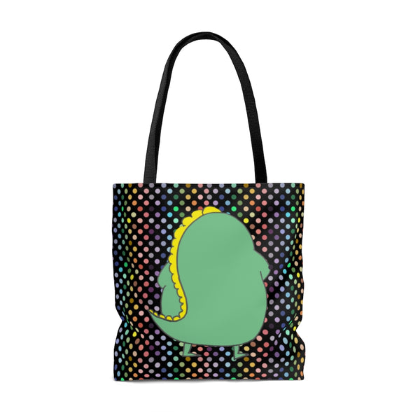 Hungry Dino Rainbow Tote Bag