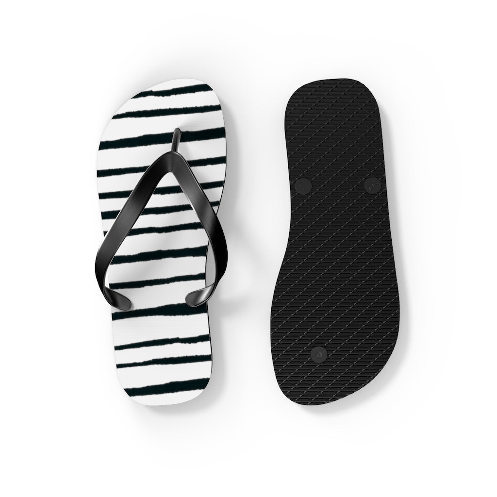 Striped Flip Flops