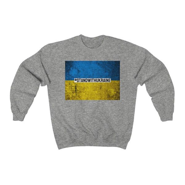 I #STANDWITHUKRAINE // Unisex Heavy Blend Crewneck Sweatshirt