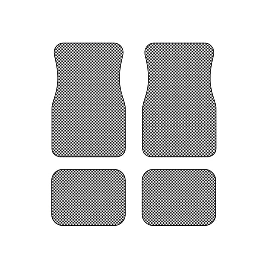 Checkered Car Mats (Set of 4)