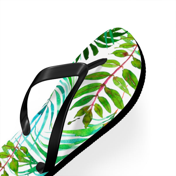 Tropical Leaves Flip Flops