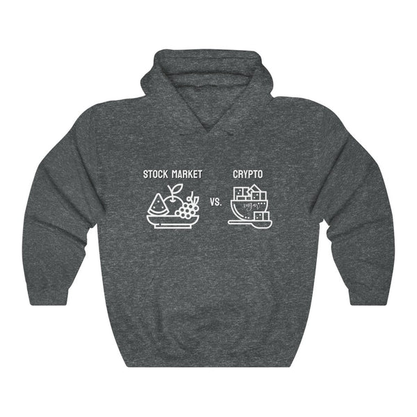 Stock Market vs. Crypto Hoodie
