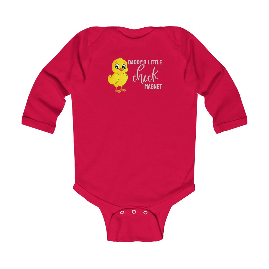 Daddy's Little Chick Magnet // Long Sleeve Bodysuit