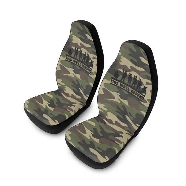 This We'll Defend Camouflage Car Seat Covers