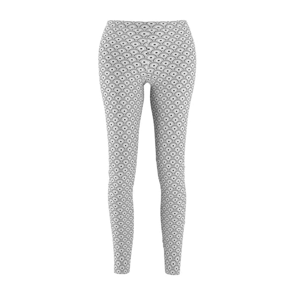 Semi-Circles White Leggings