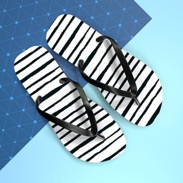 Striped Flip Flops