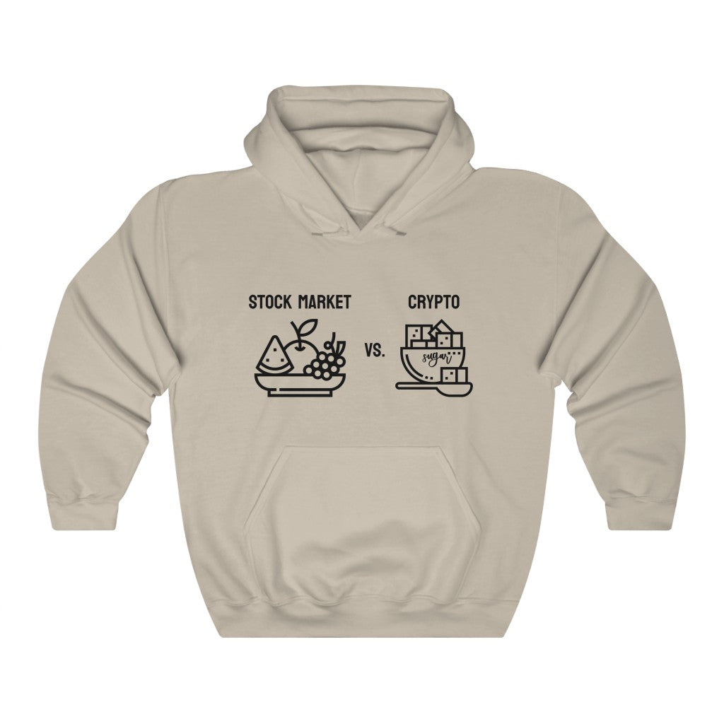 Stock Market vs. Crypto Hoodie