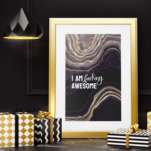 I am Fucking Awesome Print // Digital Download