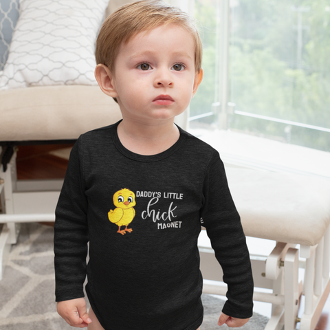 Daddy's Little Chick Magnet // Long Sleeve Bodysuit