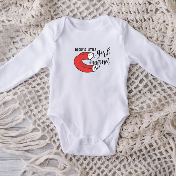 Daddy's Little Girl Magnet // Long Sleeve Bodysuit