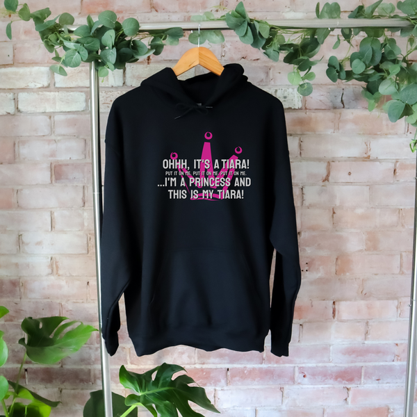 Ohhh, it's a tiara! Put it on me. Put it on me. Put it on me. ...I'm a princess and this is my tiara! Hoodie