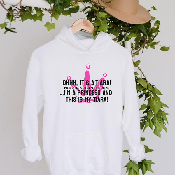 Ohhh, it's a tiara! Put it on me. Put it on me. Put it on me. ...I'm a princess and this is my tiara! Hoodie