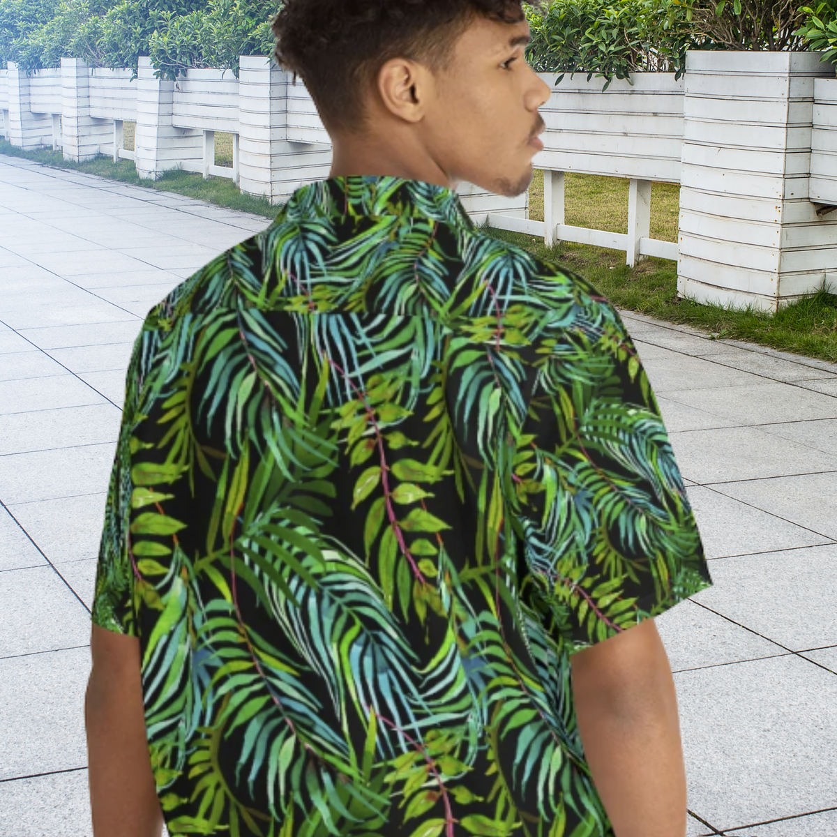 Tropical Leaves Hawaiian Shirt