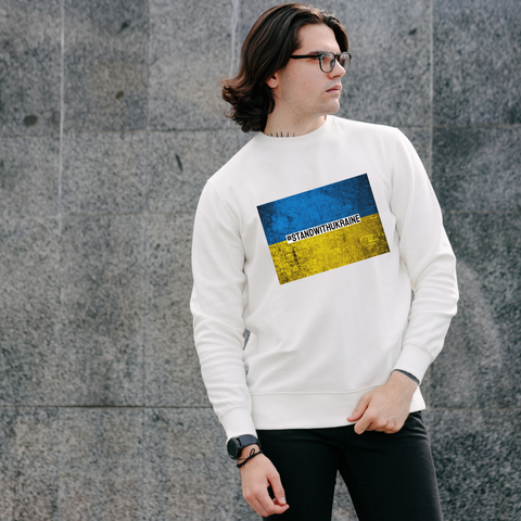 I #STANDWITHUKRAINE // Unisex Heavy Blend Crewneck Sweatshirt