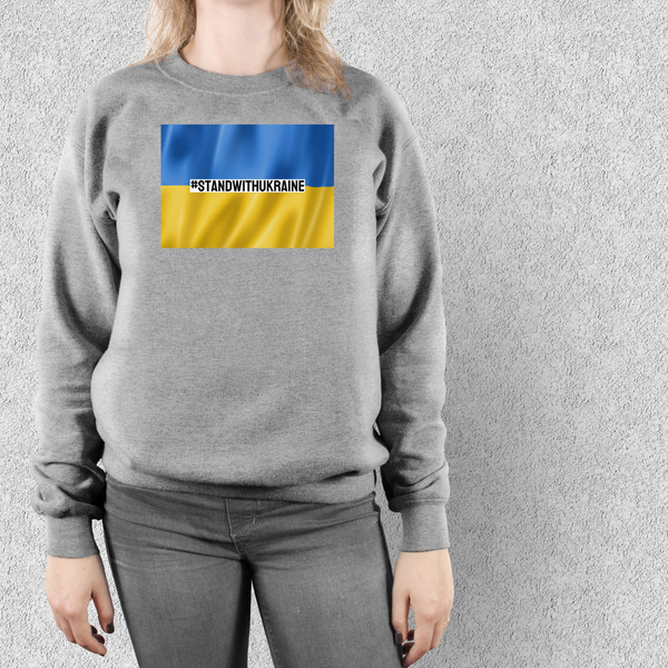 I #STANDWITHUKRAINE // Unisex Heavy Blend Crewneck Sweatshirt