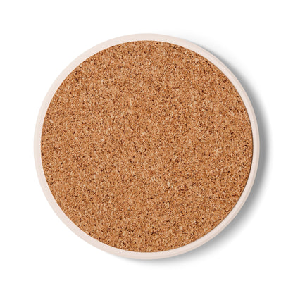 Inspirational Ceramic Coaster - "I'm Not Bossy, I'm Dynamic and Aggressively Helpful" - Tropical Leaf Design