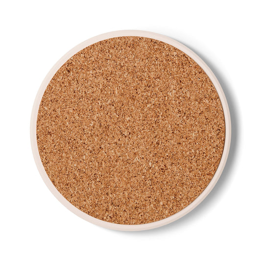 Inspirational Ceramic Coaster - "I'm Not Bossy, I'm Dynamic and Aggressively Helpful" - Tropical Leaf Design