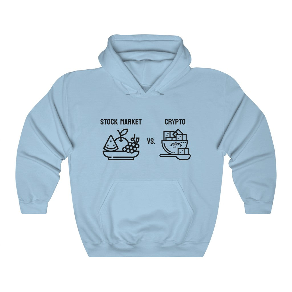 Stock Market vs. Crypto Hoodie