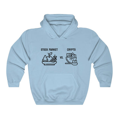 Stock Market vs. Crypto Hoodie