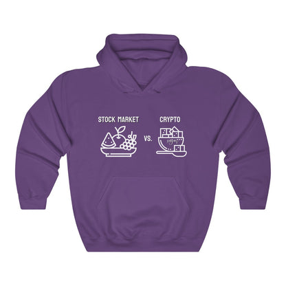 Stock Market vs. Crypto Hoodie