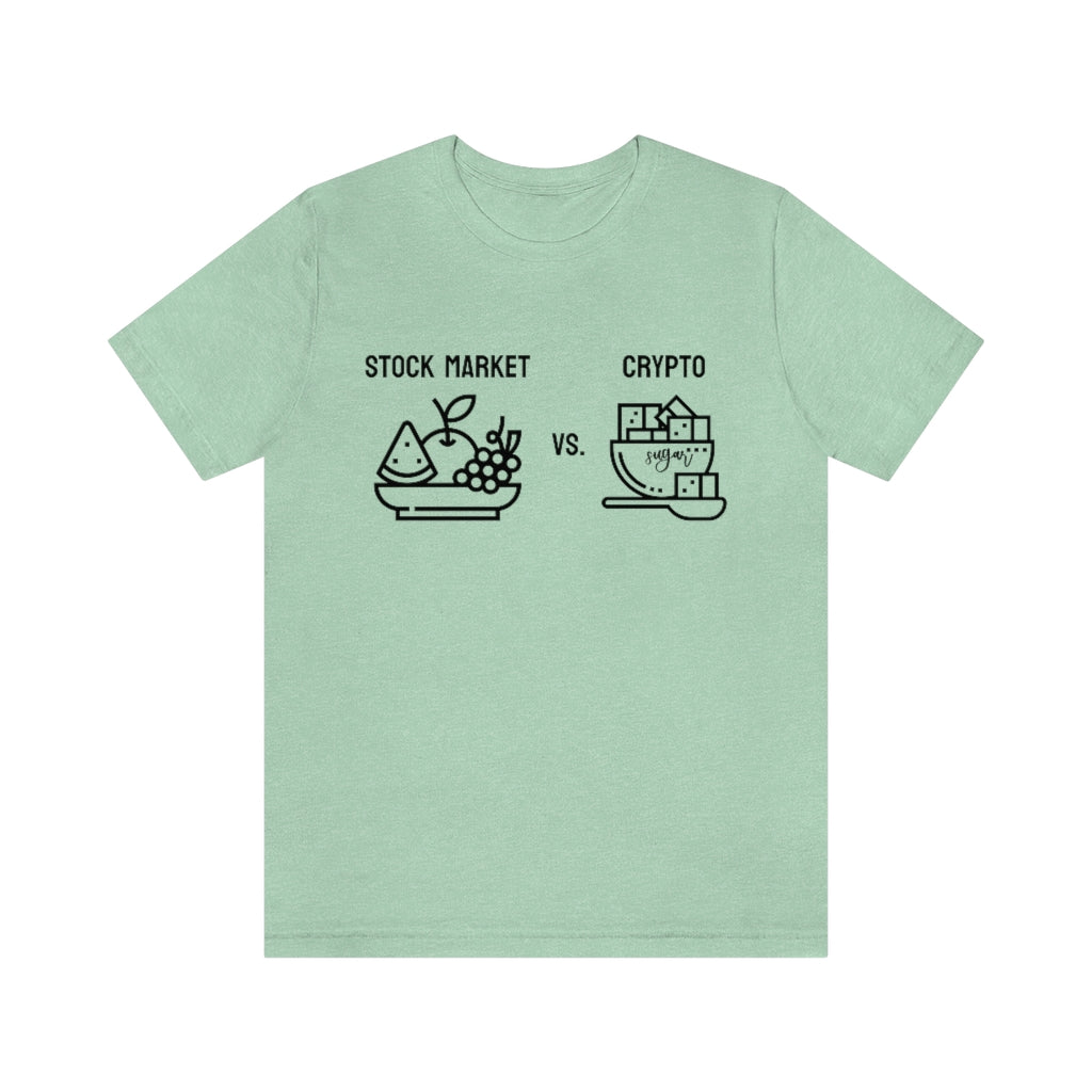 Stock Market vs. Crypto Tee