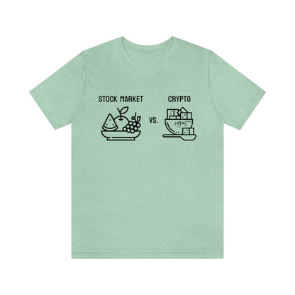Stock Market vs. Crypto Tee