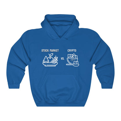 Stock Market vs. Crypto Hoodie
