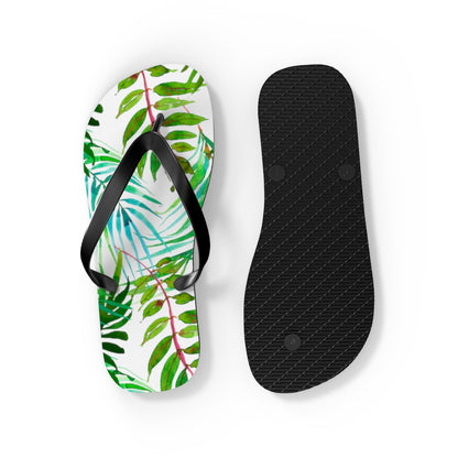 Tropical Leaves Flip Flops