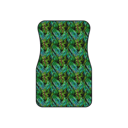 Tropical Leaves Car Mats (Set of 4)