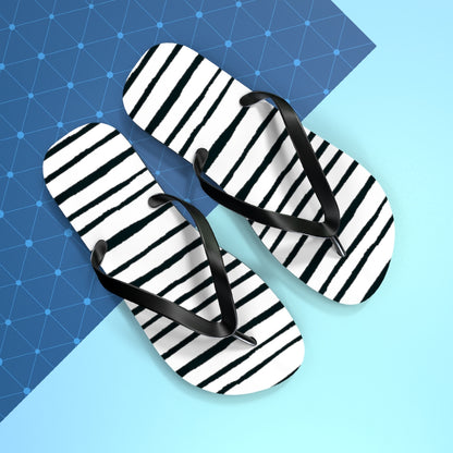 Striped Flip Flops