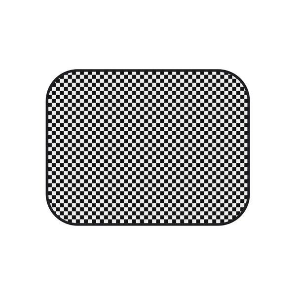 Checkered Car Mats (Set of 4)