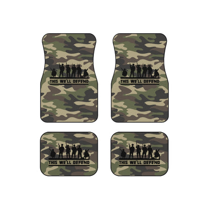 This We'll Defend Camouflage Car Mats (Set of 4)